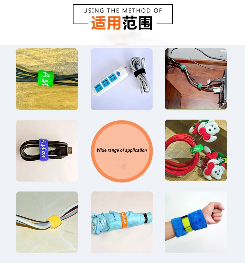 Manufacturers selling button hook and loop cable tie hasp velcro strap