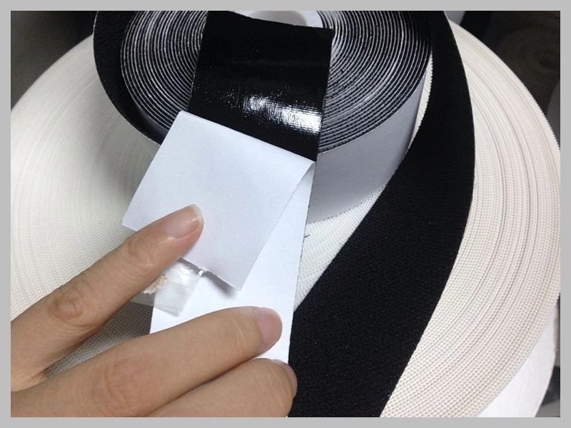 Mushroom hook & loop fasteners velcro description, adhesive backed hook and loop tape with hotmelt coating