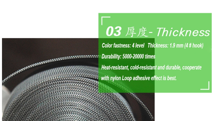 Colours injection hook diapers injection hook nylon double side hook white self adhesive velcro