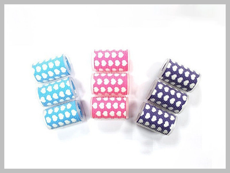 hook and loop rollers for long hair