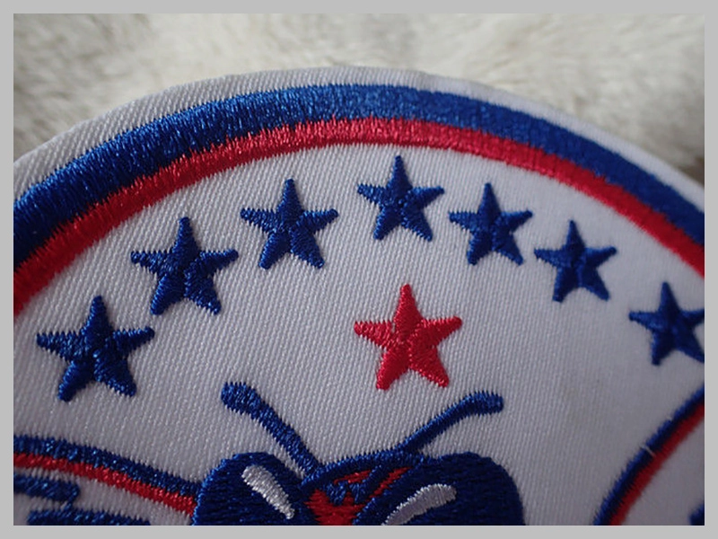 3D Washable Embroidery Heat Transfer Ski-Wear Patch Thumb