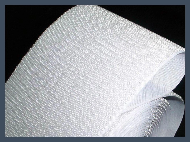 White Fine and Soft Nylon Hook Tape for Apparel