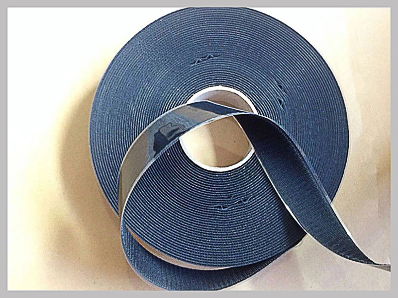 1-Inch Black Self-Adhesive Hook and Pile Tape