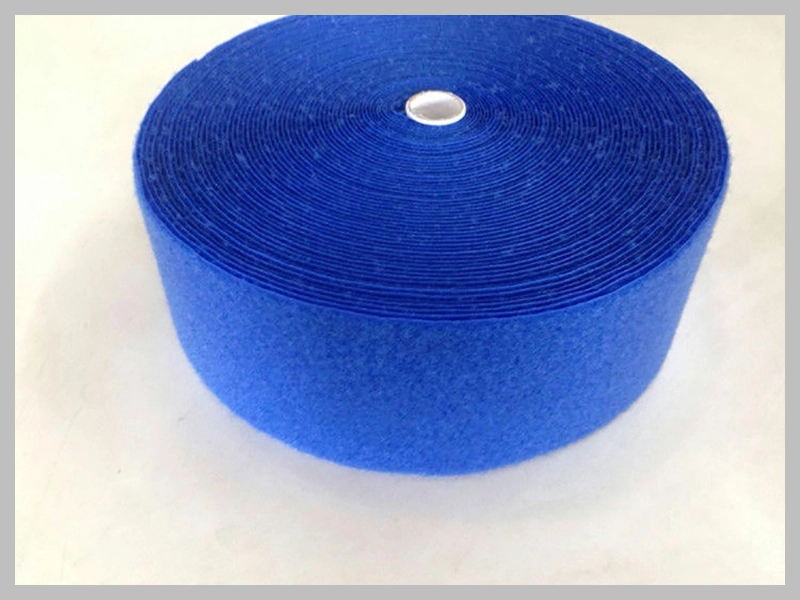 50mm Blue Nylon Loop Fabric Roll (25 meters) Thumb