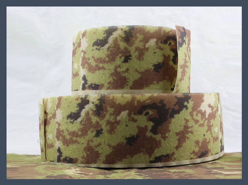 Camouflage Printed Hook and Loop Fastener Tape
