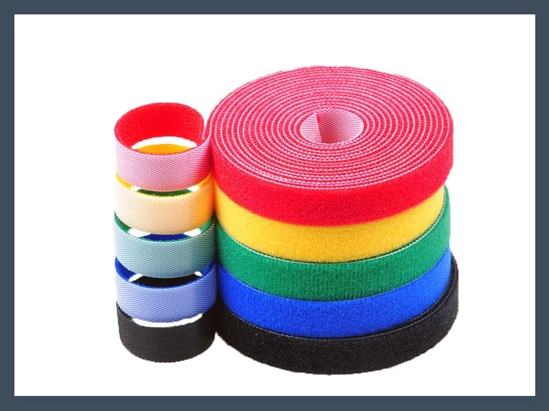 Colored Back-to-Back Hook and Loop Cable Ties