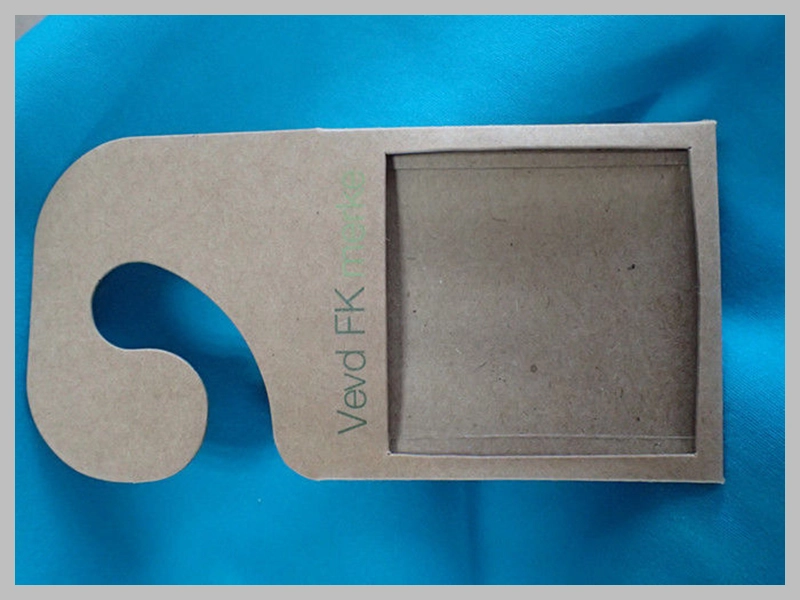 Woven Clothing Label with Hanger Loop Thumb