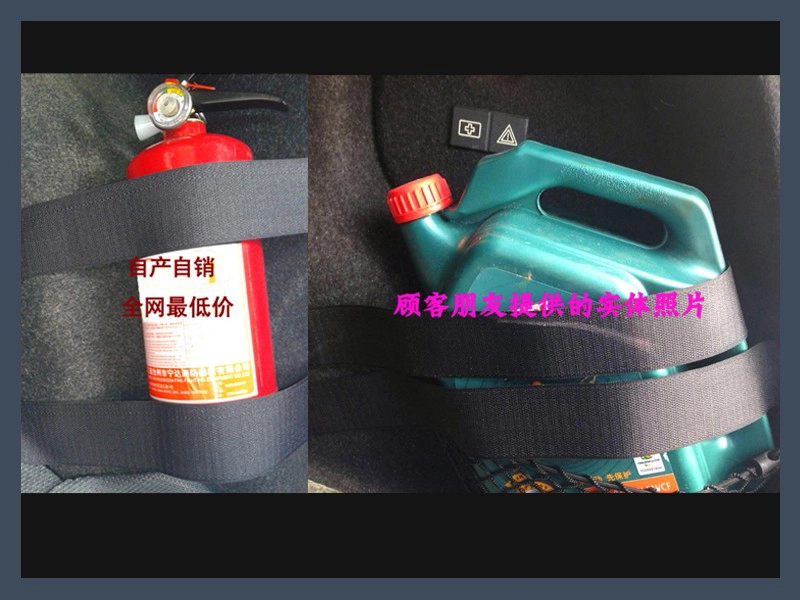 Fire Extinguisher Mounting Hook and Loop Strap Thumb