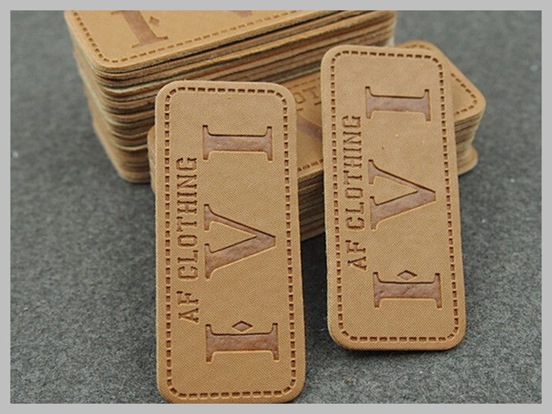 Durable Logo-Printable Leather Patches for Jeans