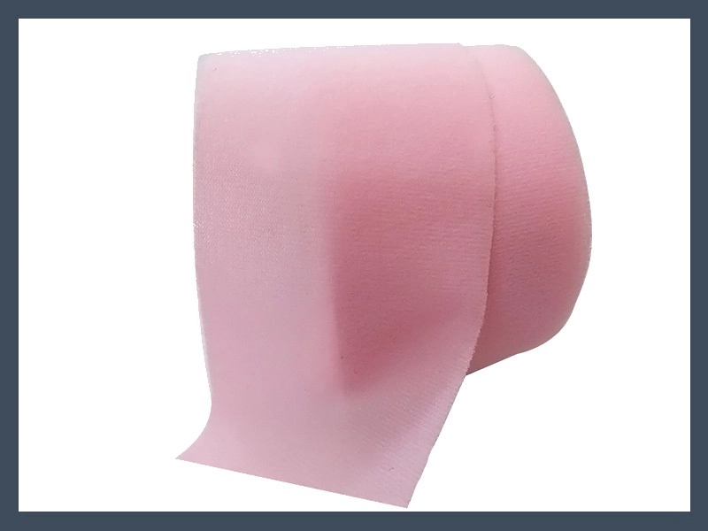 Pink Soft Nylon Loop Fabric Roll Thumb