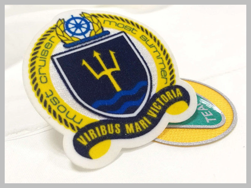 Heat-Cut Twill Fabric Cloth Embroidered Badges