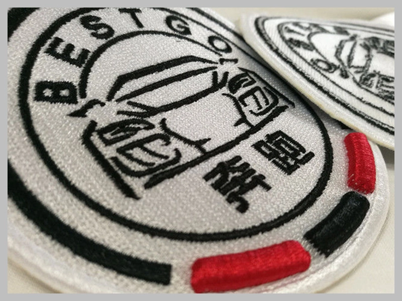 Heat-Cut Twill Fabric Cloth Embroidered Badges Thumb