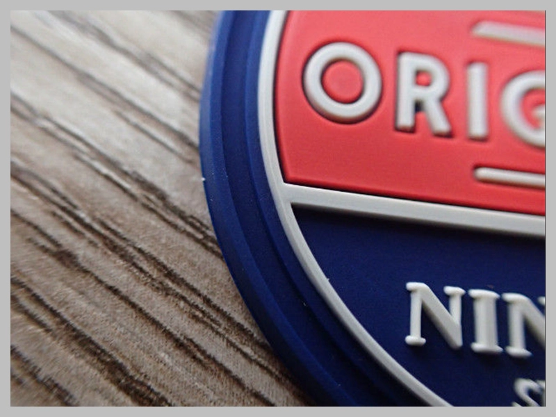 3D PVC Rubber Silicon Bag Label Patch