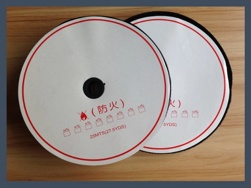 Black Fire Retardant Hook and Loop for Accessories Thumb