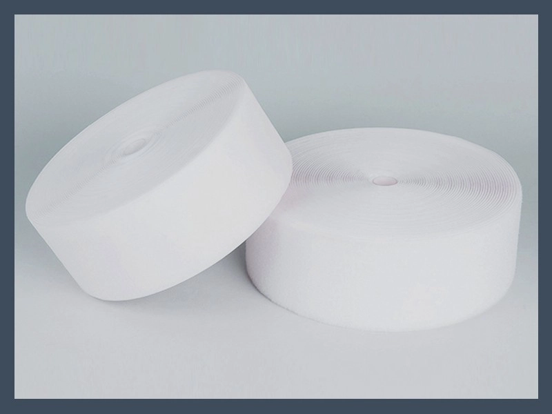 Standard 100% Nylon Hook and Loop Tape (Black & White) Thumb