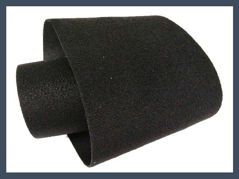 Black Soft Nylon Loop Fabric