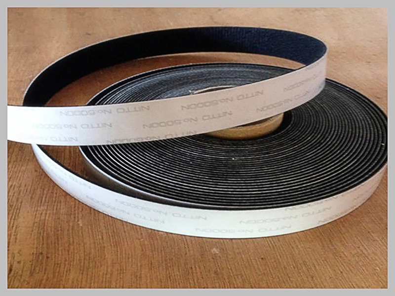 6-Inch Industrial Strength Black Adhesive Hook Tape