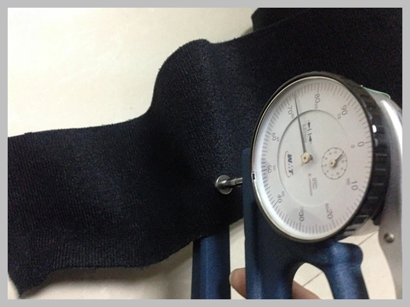 Lightweight Black Sticky-Back Nylon Loop Fabric