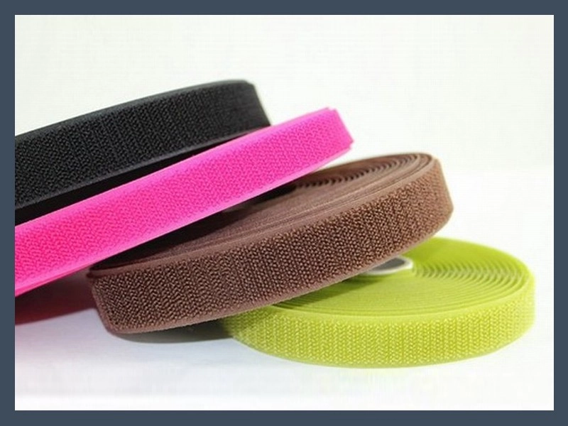 Colored Unnapped Loop Fastener Tape