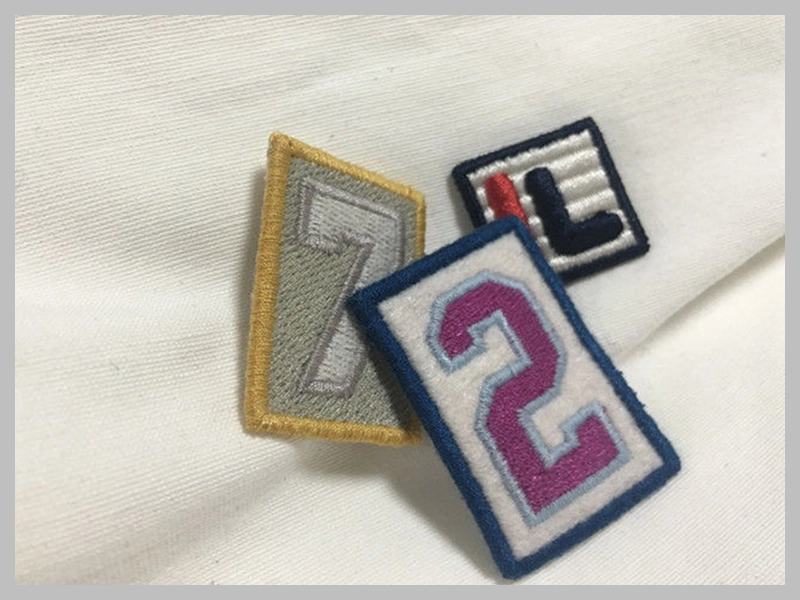 Merrow Border Iron-On Embroidered T-Shirt Patches