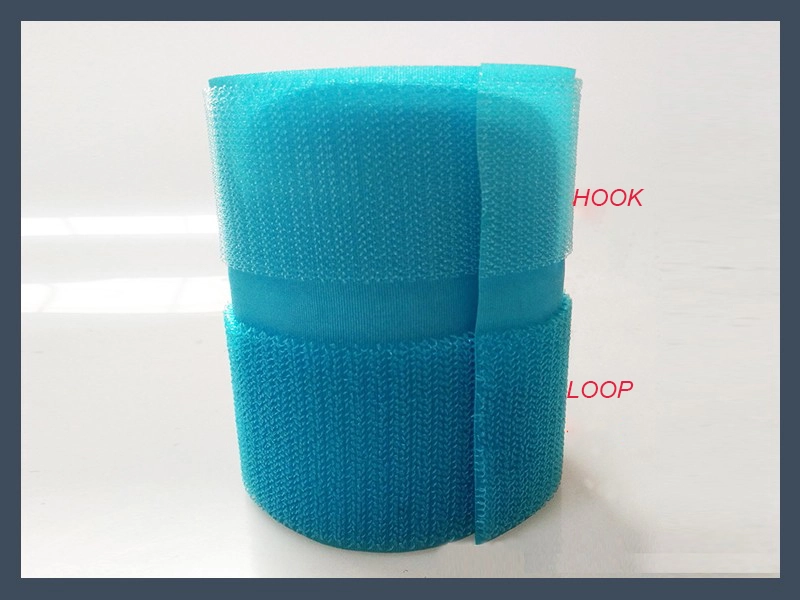 Colored Self-Engaging Hook and Loop Tape