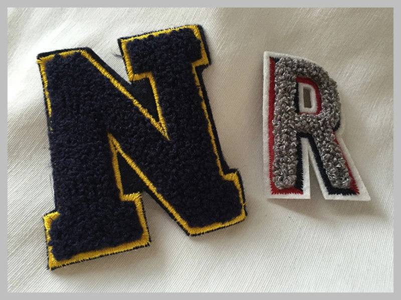 Personalized Iron-On Embroidered Number & Letter Patches Thumb