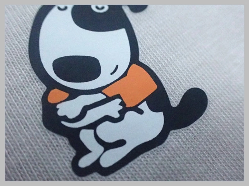 Custom Screen-Print Iron-On Sticker Labels Thumb