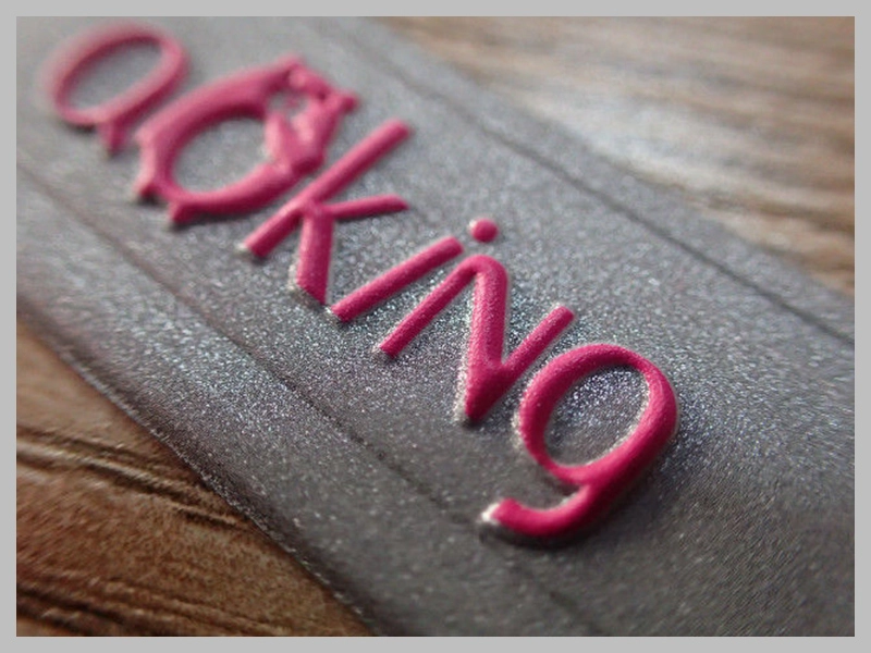 Embossed 3D PVC Logo Patches on Felt Fabric Thumb