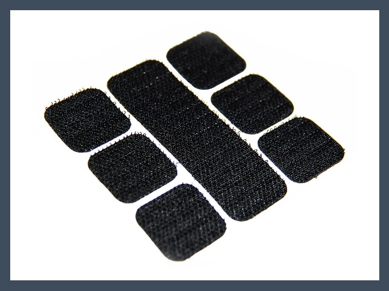 Square Adhesive-Backed Hook and Loop Pieces