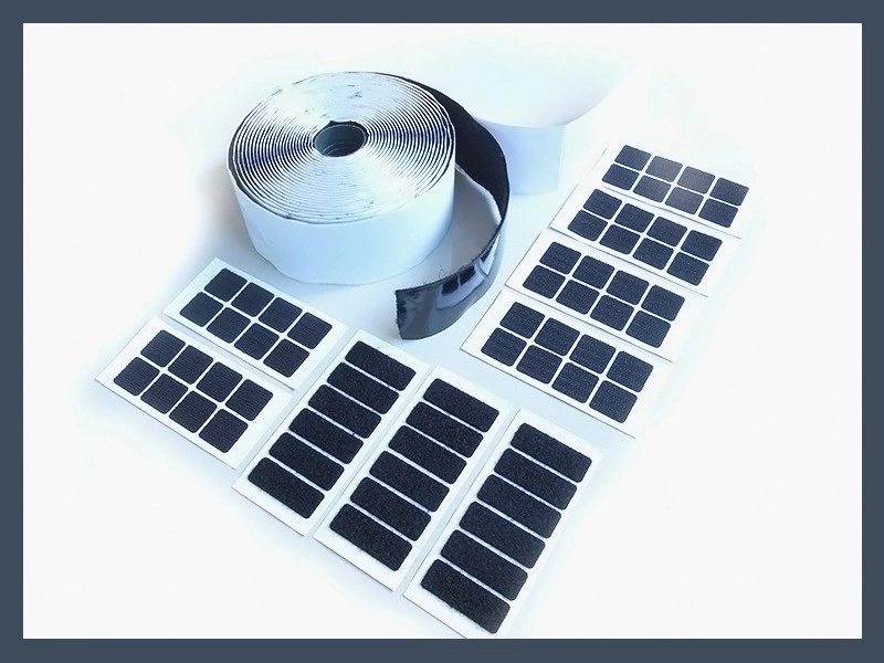 Square Adhesive-Backed Hook and Loop Pieces Thumb