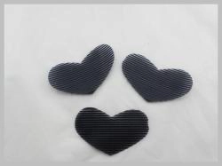 Heart-Shaped Hook and Loop Hair Clips for Girls