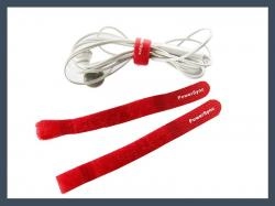 Red Q-Type Hook and Loop Cable Ties