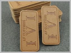 Durable Logo-Printable Leather Patches for Jeans