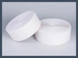 White Nylon-Polyester Blend Hook and Loop