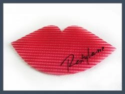Lip-Shaped Fringe Hair Gripper Pad