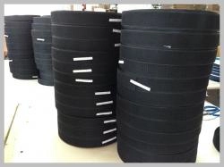 Black Nylon Hook and Loop Fastener for Garments