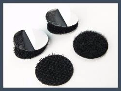 Round Adhesive-Backed Hook and Loop Coins