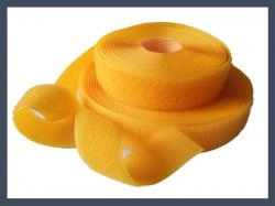 Yellow Nylon-Polyester Blend Hook and Loop